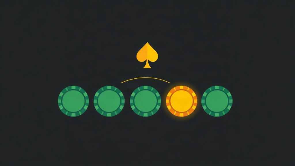 An empty seat beside a dealt blackjack shoe under gold light, illustrating back counting a shoe before sitting down